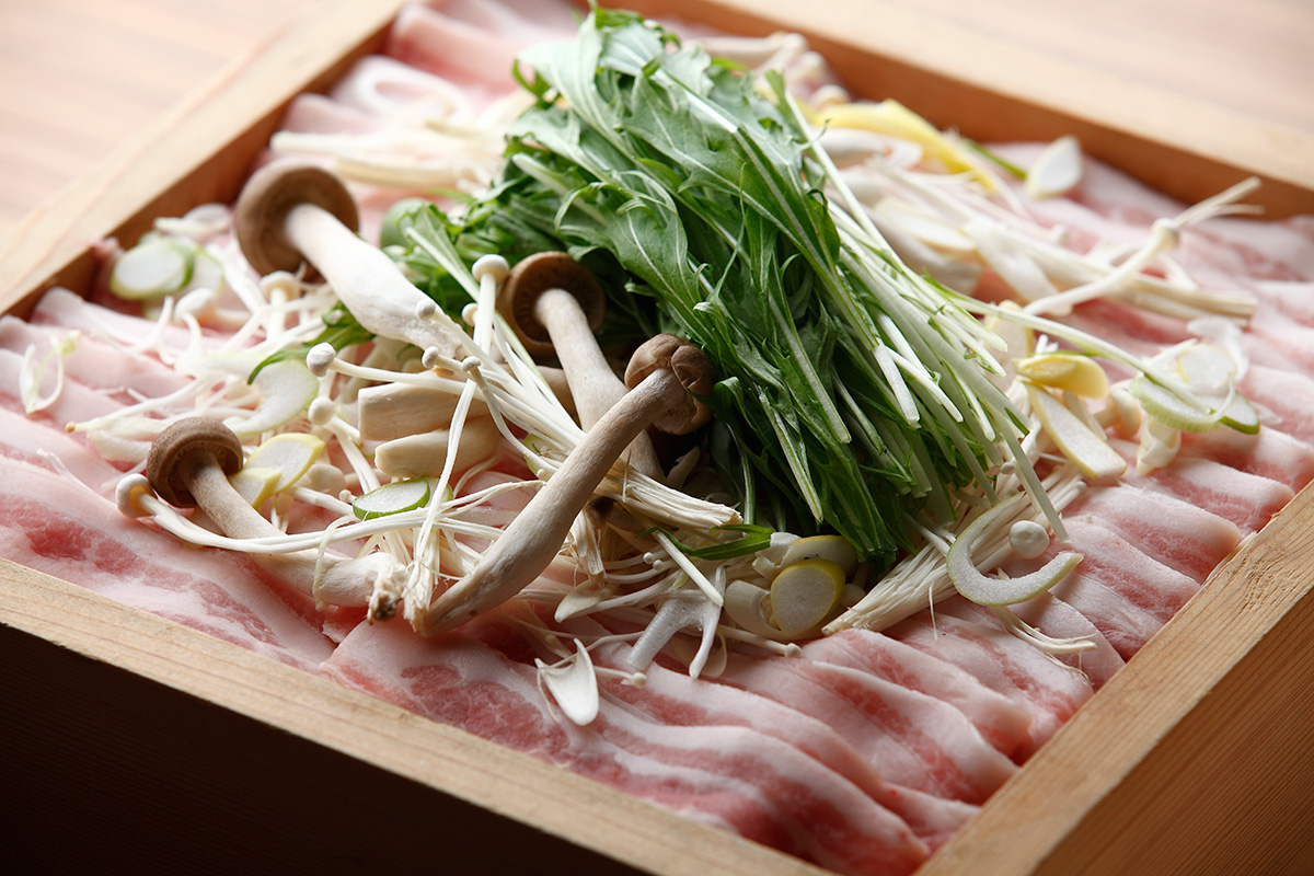 麦豚ともやしのせいろ蒸し
